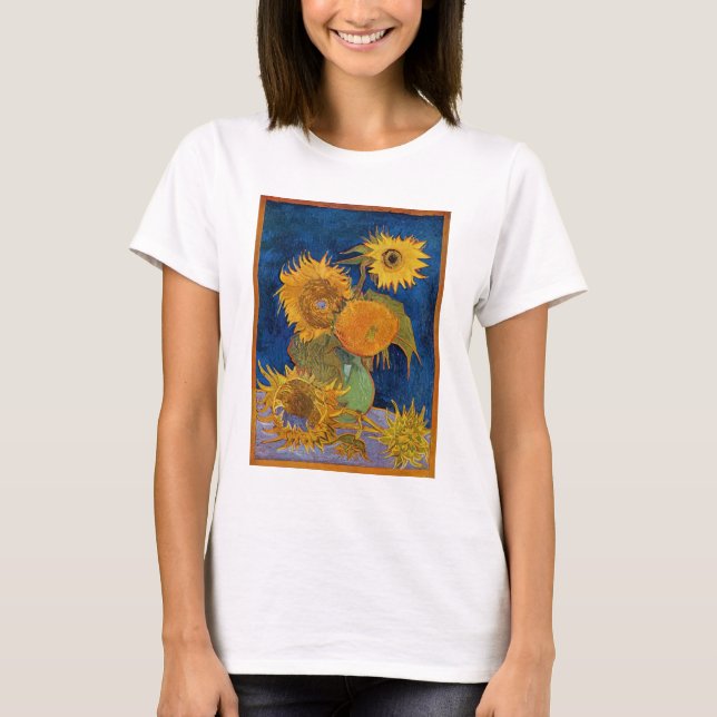 Vincent Van Gogh - Solblommor, andra versionen T Shirt (Framsida)