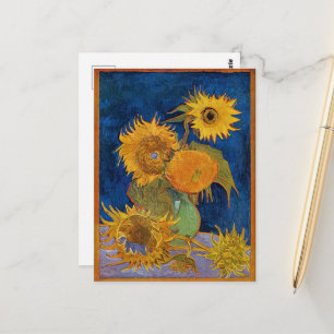 Vincent Van Gogh - Solblommor, andra versionen Vykort