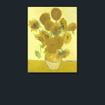 Vincent Van Gogh - Solblommor, fjärde versionen Canvastryck<br><div class="desc">Vincent Van Gogh - Solblommor,  Sonnenblumen,  Fjärde versionen,  1888.</div>