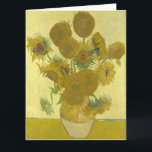 Vincent Van Gogh - Solblommor, fjärde versionen Kort<br><div class="desc">Vincent Van Gogh - Solblommor,  Sonnenblumen,  Fjärde versionen,  1888.</div>