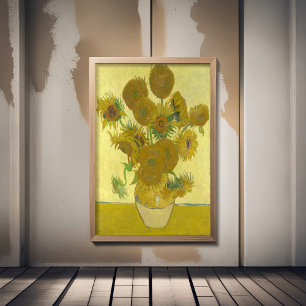 Vincent Van Gogh - Solblommor, fjärde versionen Poster
