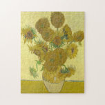Vincent Van Gogh - Solblommor, fjärde versionen Pussel<br><div class="desc">Vincent Van Gogh - Solblommor,  Sonnenblumen,  Fjärde versionen,  1888.</div>