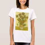 Vincent Van Gogh - Solblommor, fjärde versionen T Shirt<br><div class="desc">Vincent Van Gogh - Solblommor,  Sonnenblumen,  Fjärde versionen,  1888.</div>