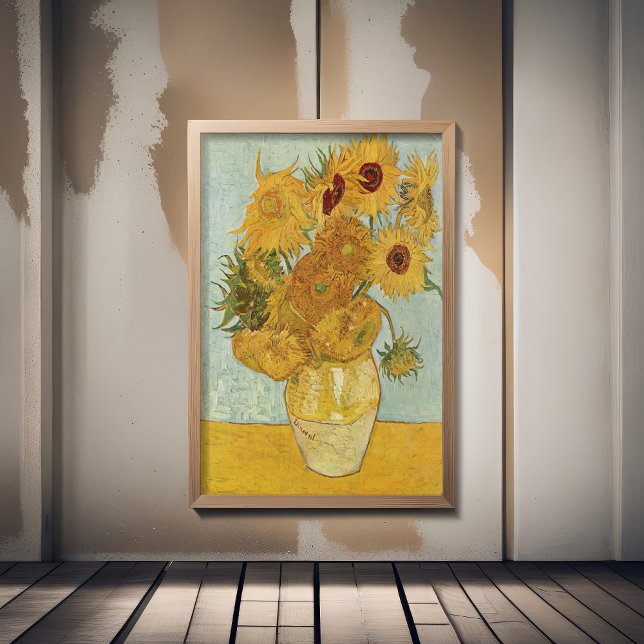 Vincent Van Gogh - Solblommor, tredje versionen Poster (Skapare uppladdad)