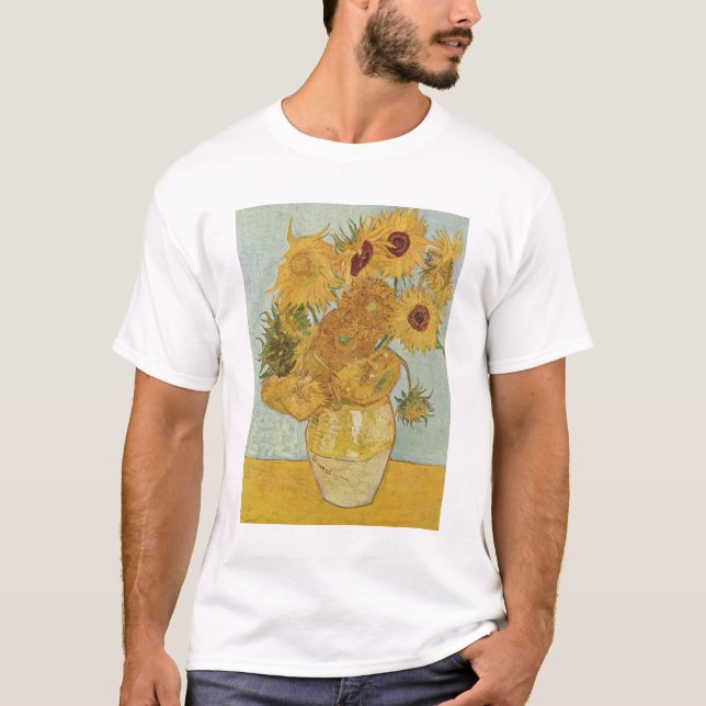 Vincent Van Gogh - Solblommor, tredje versionen T Shirt (Framsida)