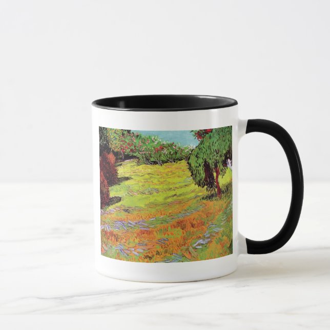 Vincent Van Gogh - Solig gräsmatta i en offentlig  Mugg (Höger)