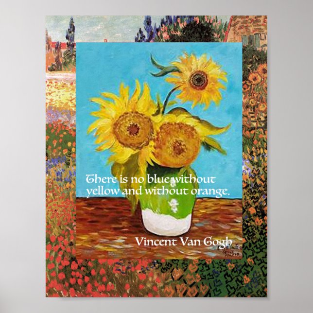 Vincent Van Gogh, Solrosofferten Poster (Framsidan)