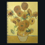 Vincent Van Gogh | solrosor, 1888 Anteckningsbok Med Spiral<br><div class="desc">Avbilda samlingen numrerar:  BAL970 solrosor,  1888 (olja på kanfas). Gogh 1853-90) olja för Vincent skåpbil (på kanfas. Medborgaregalleri,  London,  UK.  1888</div>