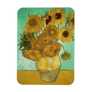 Vincent Van Gogh solrosor, 1888 Magnet