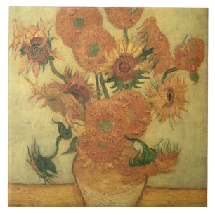 Vincent Van Gogh   solrosor, 1889 Kakelplatta