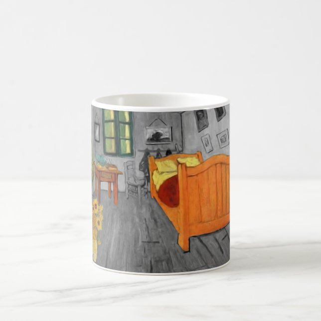 Vincent Van Gogh solrosor i Arles gåvamugg Kaffemugg (Center)