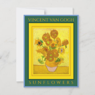 VINCENT VAN GOGH ...SOLROSOR POSTKORT VYKORT