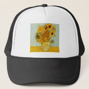 Vincent Van Gogh Solrosor Truckerkeps