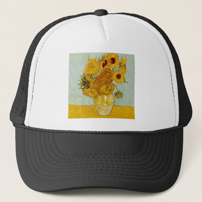 Vincent Van Gogh Solrosor Truckerkeps (Framsida)