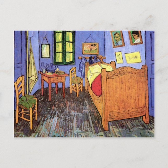 Vincent Van Gogh - Sovrum i Arles Konstverk Vykort (Framsida)