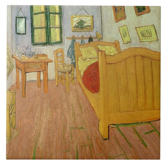 Vincent Van Gogh | sovrummet, 1888 Kakelplatta (Framsidan)