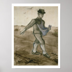 Vincent van Gogh Sower 1881 Poster