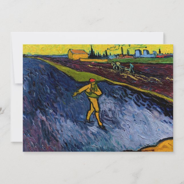 Vincent van Gogh - Sower: Arles utkjolar Inbjudningar (Framsida)
