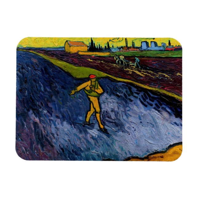 Vincent van Gogh - Sower: Arles utkjolar Magnet (Horisontell)