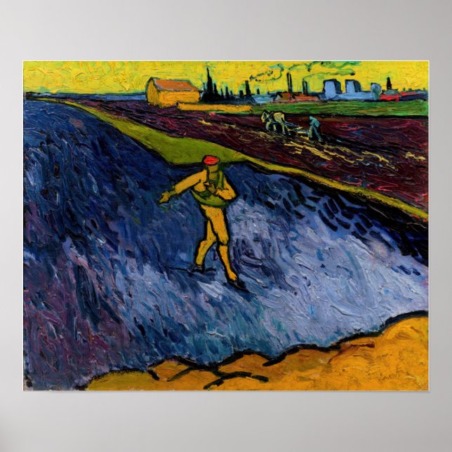 Vincent van Gogh - Sower: Arles utkjolar Poster (Framsidan)