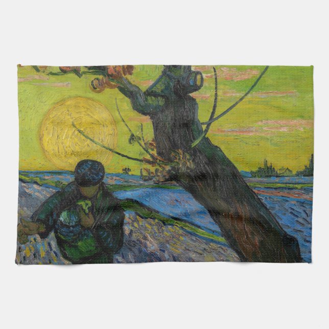 Vincent van Gogh - Sower Kökshandduk (Horisontell)