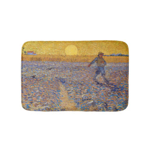 Vincent van Gogh - Sower med Setting Sol Badrumsmatta