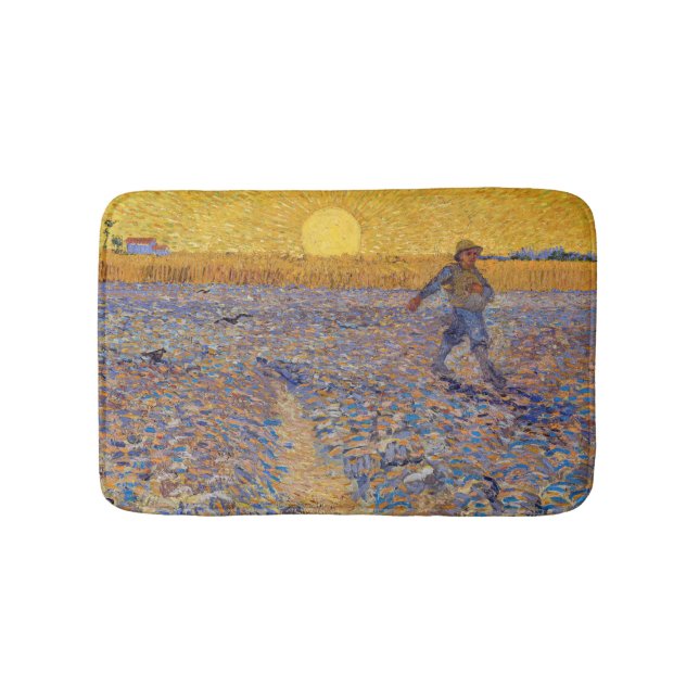 Vincent van Gogh - Sower med Setting Sol Badrumsmatta (Framsidan)