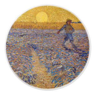 Vincent van Gogh - Sower med Setting Sol Knopp