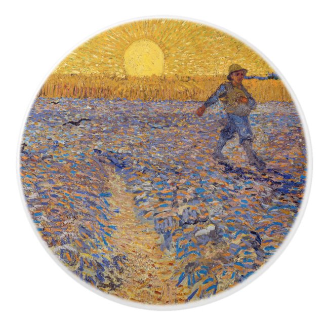 Vincent van Gogh - Sower med Setting Sol Knopp (Framsidan)