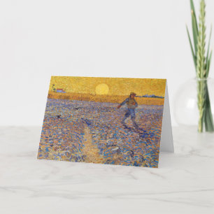 Vincent van Gogh - Sower med Setting Sol Kort