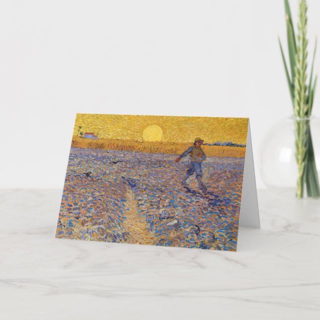 Vincent van Gogh - Sower med Setting Sol Kort (Framsida)