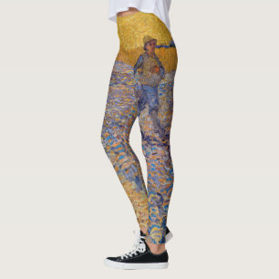 Vincent van Gogh - Sower med Setting Sol Leggings