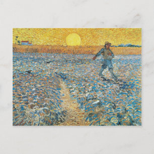 Vincent Van Gogh, Sower Painting Art Vykort