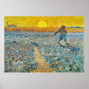 Vincent van Gogh - Sower Poster