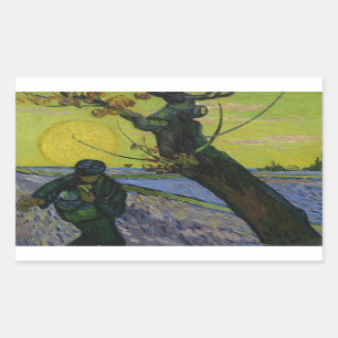 Vincent van Gogh - Sower Rektangulärt Klistermärke