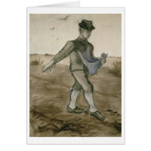 Vincent Van Gogh soweren, 1881 Hälsningskort