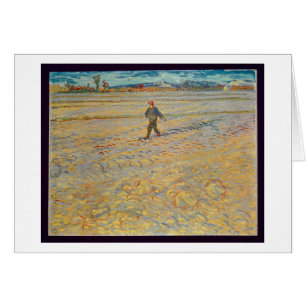 Vincent Van Gogh soweren, 1888 Hälsningskort