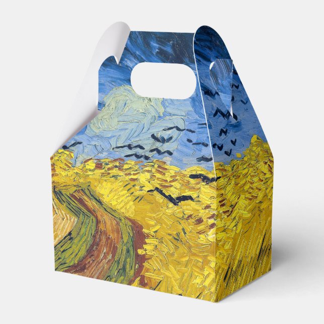 Vincent van Gogh - Spannmål fält med korpar Presentaskar (Framsidan Sidan)