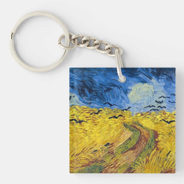 Vincent van Gogh - Spannmål fält med kråkor (Framsidan)