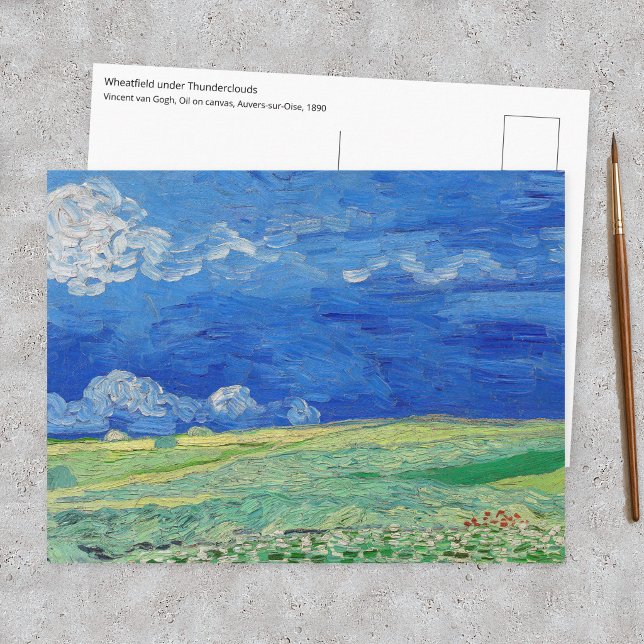Vincent van Gogh - Spannmål under åskmoln Vykort (Skapare uppladdad)