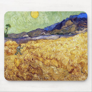 Vincent Van Gogh - Spannmålsfält med skördare och Musmatta