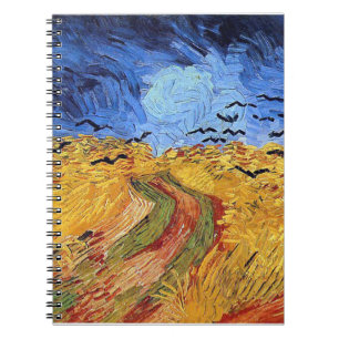 Vincent Van Gogh - Spannmålsfält med svarta kråkor Anteckningsbok