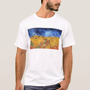 Vincent Van Gogh - Spannmålsfält med svarta kråkor T Shirt