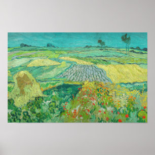 Vincent van Gogh - Spannmålsfält nära Auvers Poster