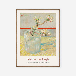 Vincent Van Gogh Sprig från Blommar Almond Art Poster