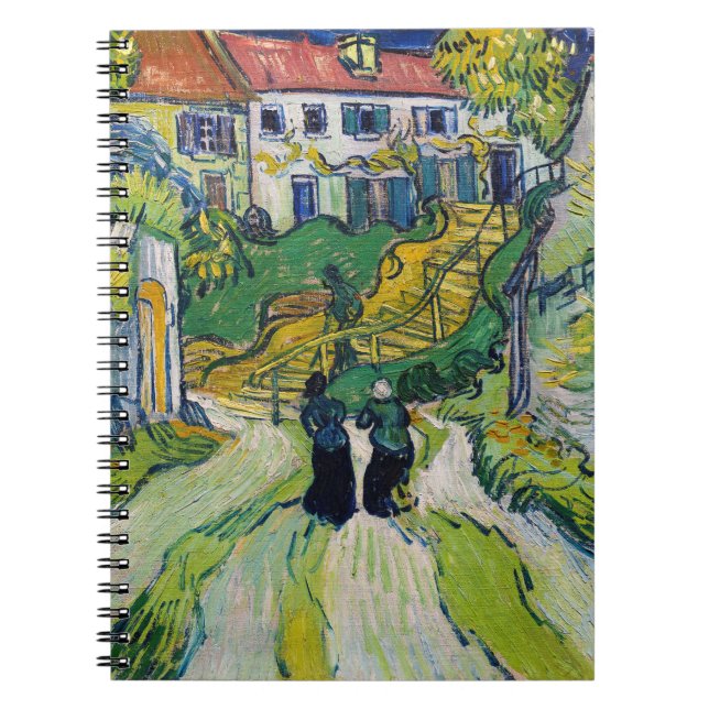 Vincent van Gogh - Stairway på Auvers Anteckningsbok (Framsidan)