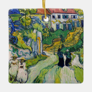 Vincent van Gogh - Stairway på Auvers Julgransprydnad Keramik