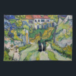 Vincent van Gogh - Stairway på Auvers Kökshandduk<br><div class="desc">Stairway at Auvers - Vincent van Gogh,  Oil on Canvas,  1890 in Auvers-sur-Oise</div>
