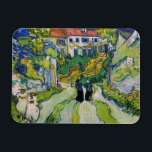 Vincent van Gogh - Stairway på Auvers Magnet<br><div class="desc">Stairway at Auvers - Vincent van Gogh,  Oil on Canvas,  1890 in Auvers-sur-Oise</div>