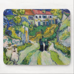 Vincent van Gogh - Stairway på Auvers Musmatta<br><div class="desc">Stairway at Auvers - Vincent van Gogh,  Oil on Canvas,  1890 in Auvers-sur-Oise</div>